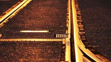 track, transportation, ground, rail, train, commute, pavement, train, train, train, train, train