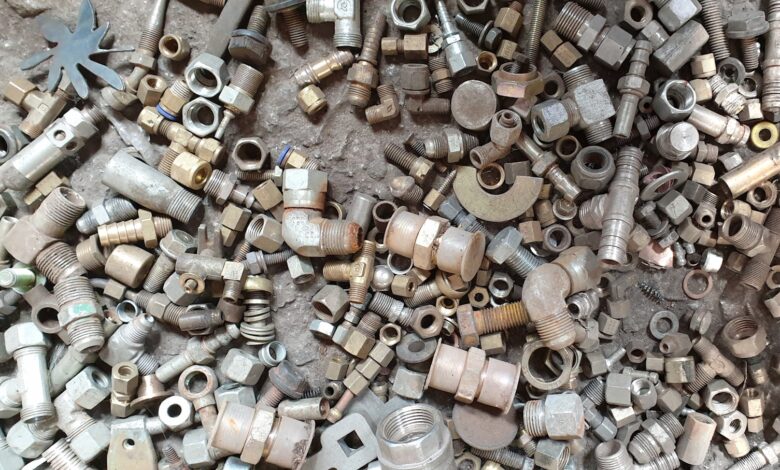 pile of gray and brown water pipes