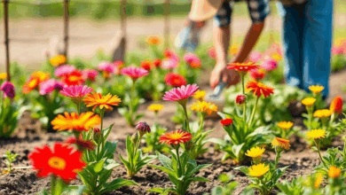 Як правильно пересадити квіти на клумбі
